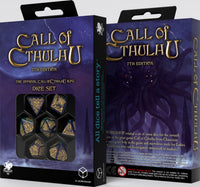 CALL OF CTHULHU DICE SET: 7TH EDITION BLUE GREEN/GOLD (Special Order)