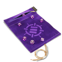 AP ENHANCE TABLETOP ROLL ON A SCROLL DICE CASE AND 7PC ACRYLIC DICE SET PURPLE (40/20) (Special Order)
