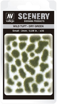 VALLEJO: SCENERY SMALL WILD TUFT DRY GREEN (Special Order)