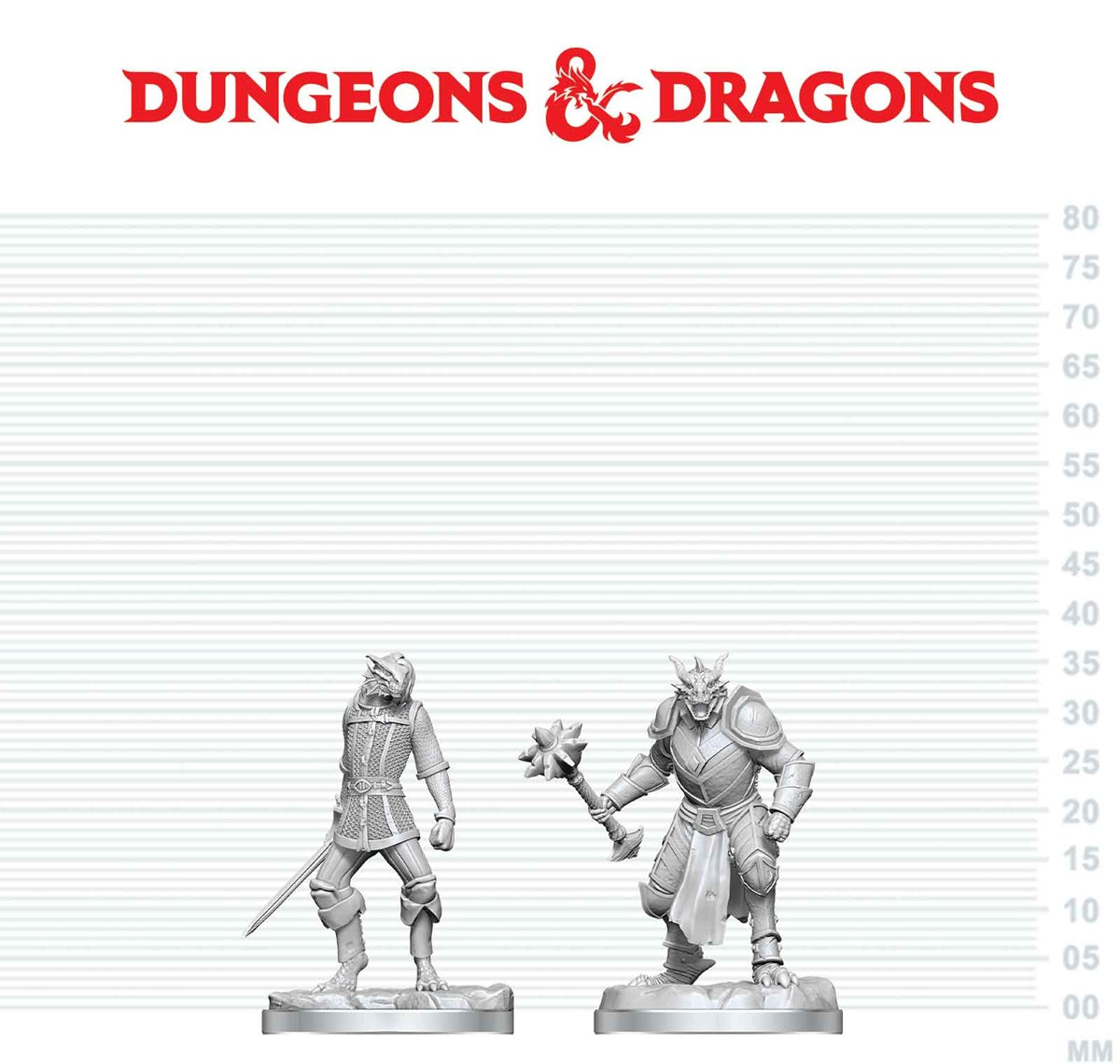 DND UNPAINTED MINIS DRAGONBORN PALADIN & DRAGONBORN SQUIRE (Pre-Order)