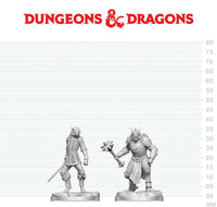 DND UNPAINTED MINIS DRAGONBORN PALADIN & DRAGONBORN SQUIRE (Pre-Order)