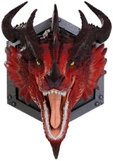 DND REPLICAS OF THE REALMS RED DRAGON 12" TROPHY PLAQUE (Special Order)