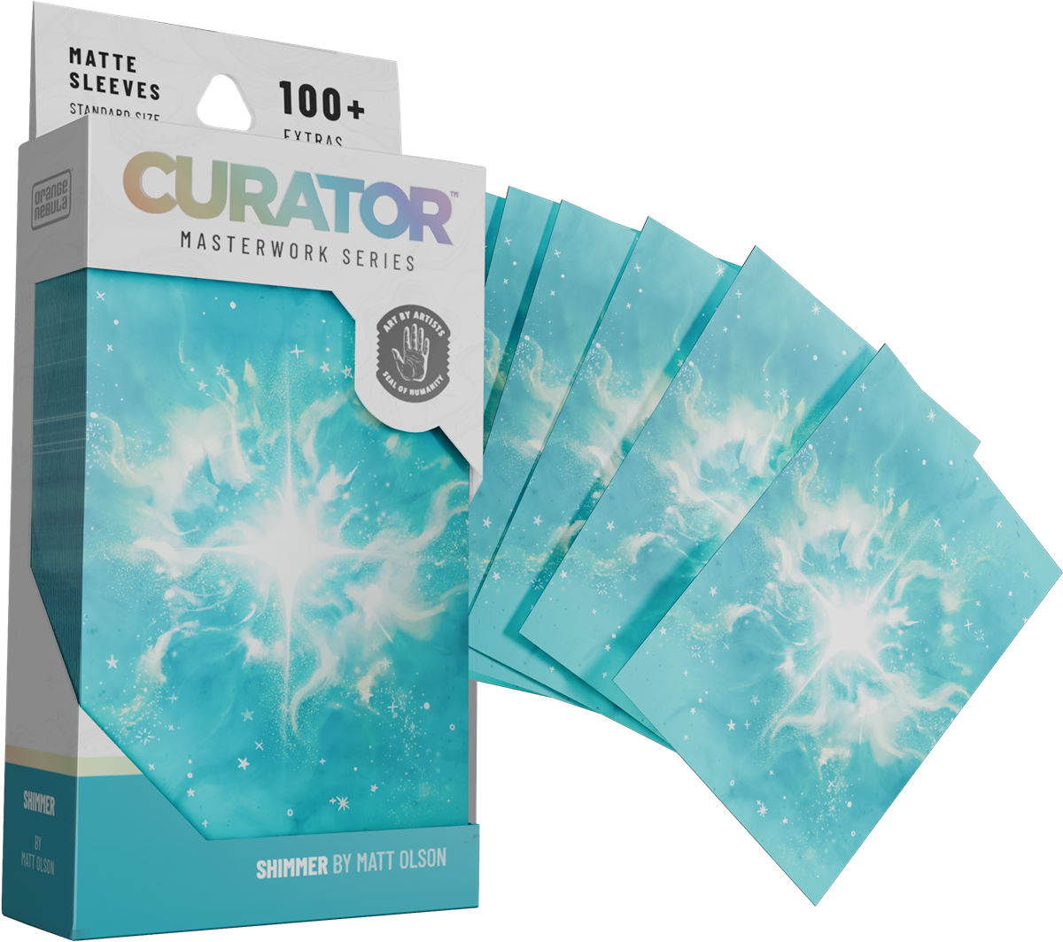CURATOR SLEEVES MASTERWORKS SERIES MATT OLSON: SHIMMER BLUE (Pre-Order)