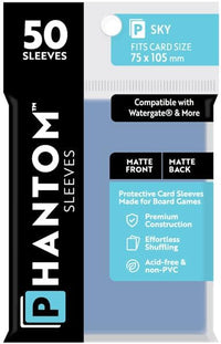 PHANTOM SLEEVES MATTE SKY SIZE (75MM X 105MM) (Special Order)