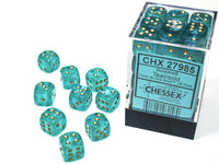 BOREALIS 36D6 TEAL/GOLD 12MM LUMINARY (Special Order)