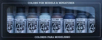 VALLEJO: MODEL AIR 8 METALLIC COLORS SET (Special Order)