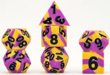 SILICONE 7 DICE SET SHARP EDGE PRIDE INTERSEX (Special Order)