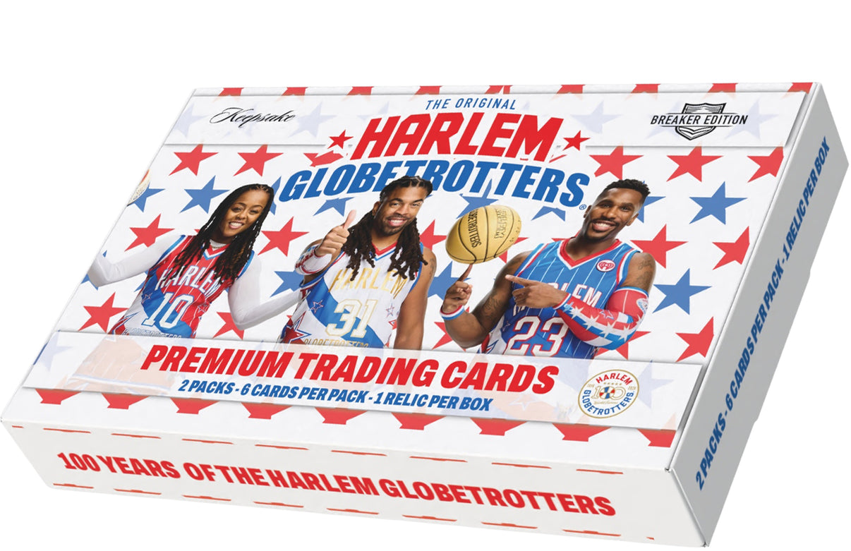 KEEPSAKE HARLEM GLOBETROTTERS 100TH ANNIVERSARY PREMIERE BREAKERS BOX 2026