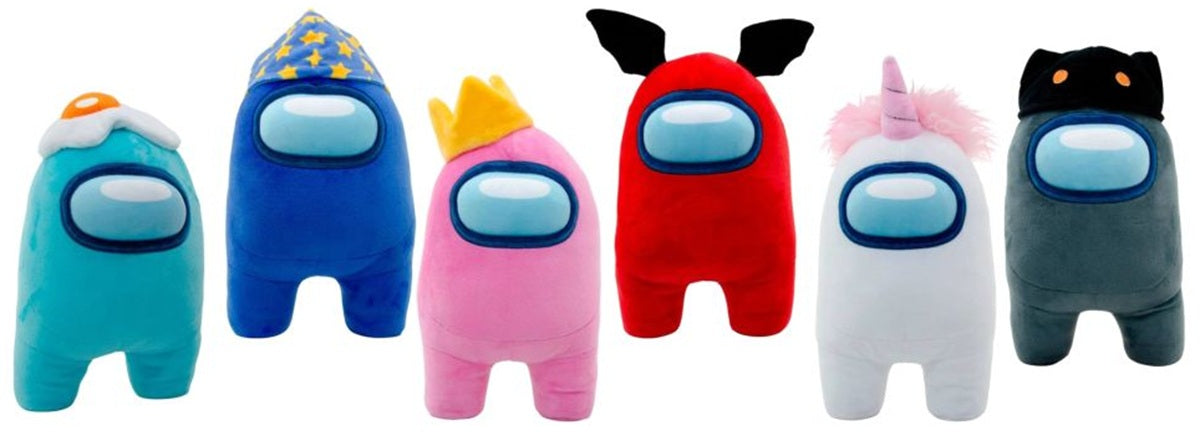 AMONG US OFFICIAL 12" PLUSH WITH INTERCHANGEABLE ACCESSORIES 6CT ASSORTMENT (Pre-Order)