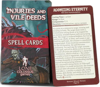 INJURIES AND VILE DEEDS SPELL CARDS (Special Order)