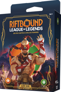 RIFTBOUND FRENCH LEAGUE OF LEGENDS TCG ORIGINS CHAMPION DECK LEE SIN 4CT DISPLAY (Special Order)