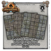 IRON KINGDOMS RPG BATTLE TILES CORVIS CITY STREETS (Special Order)