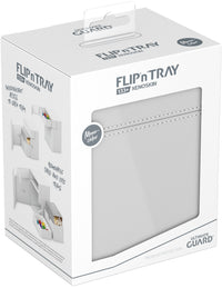 UG FLIP N TRAY DECK CASE MONOCOLOR WHITE 133+ (Special Order)