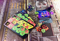 CYBERPUNK RED COMBAT ZONE ACRYLIC TOKENS (Special Order)