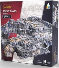DUNGEONS AND LASERS PRE-PAINTED ROCKY CAVES (Special Order)