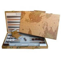 BACKGAMMON, 18" TAN MAP CASE (Special Order)