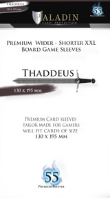 B&D PALADIN PREMIUM SLEEVES WIDER-SHORTER XXL THADDEUS 120MM X 195MM 55CT (Special Order)