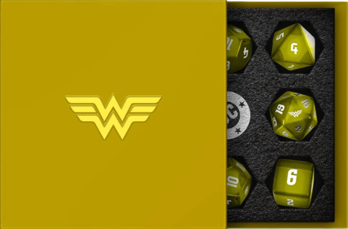 JUSTICE LEAGUE UNLIMITED RPG: WONDER WOMAN DICE SET (Pre-Order)