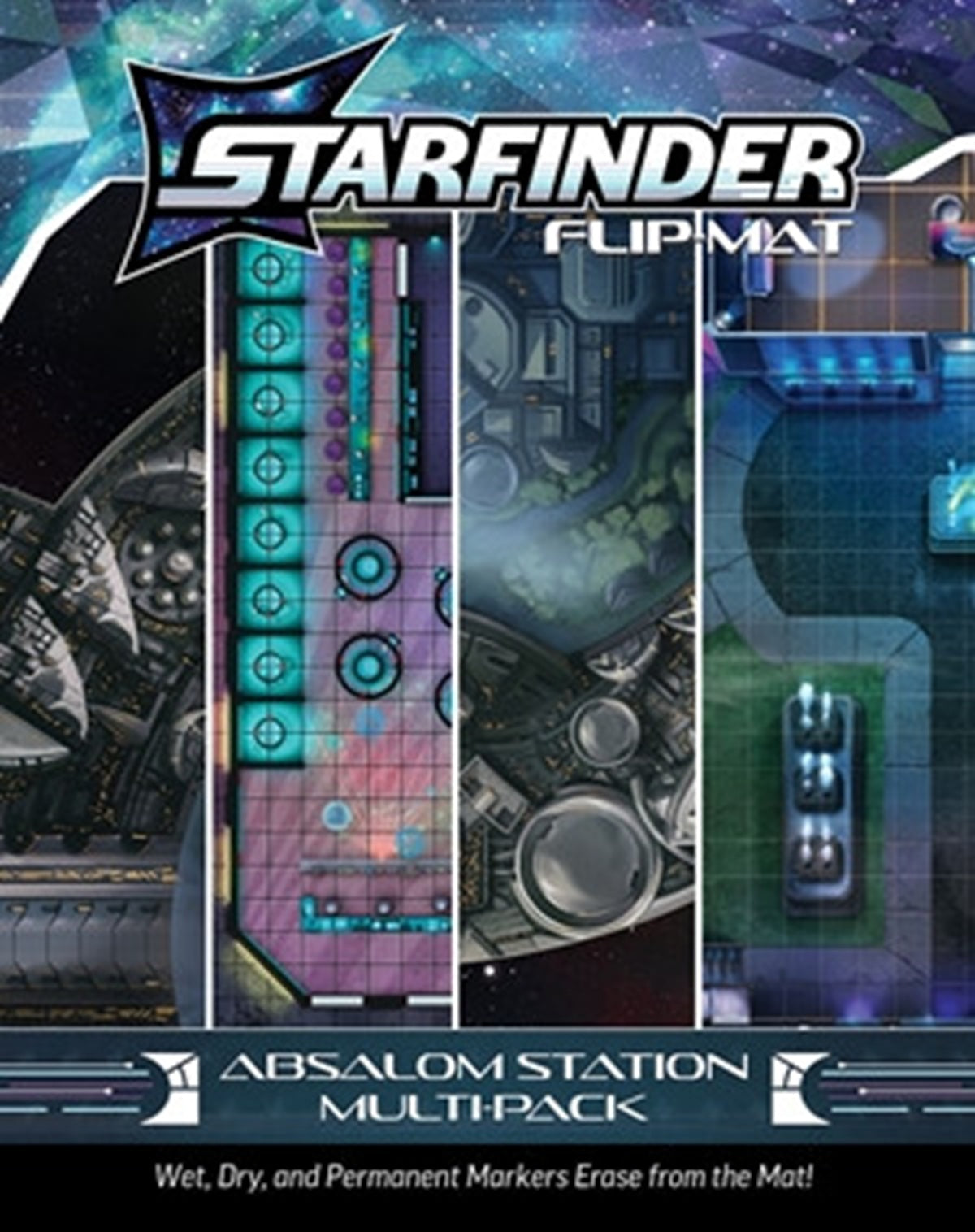 STARFINDER FLIP-MAT: ABSALOM STATION MULTI-PACK (Pre-Order)