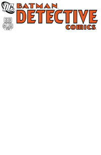 DETECTIVE COMICS #880 FACSIMILE EDITION BLANK (Special Order)