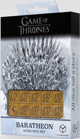 GAME OF THRONES BARATHEON 10XD6 DICE SET (Special Order)
