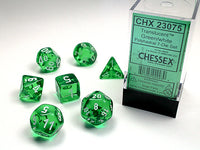 TRANSLUCENT 7-DIE SET GREEN/WHITE (Special Order)