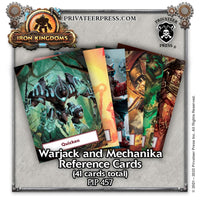 IRON KINGDOMS RPG WARJACK/MECHANIKA REF CARD DECK (Special Order)
