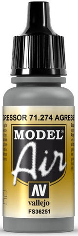 VALLEJO: MODEL AIR AGRESSOR GRAY (17ML) (Special Order)