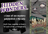 HIDDEN WONDERS CASE OF 100 ASSORTED 7 DIE POLYHEDRAL SETS (Special Order)