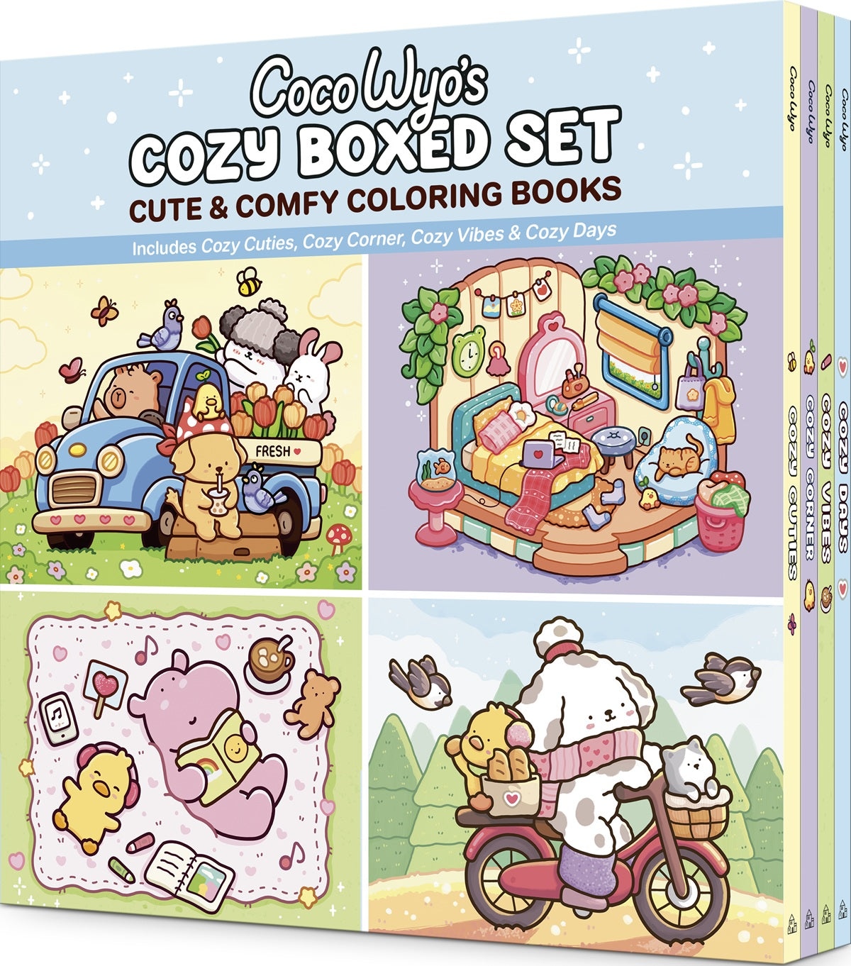 COCO WYO'S COZY BOXED SET: COZY CUTIES; COZY CORNER; COZY VIBES; COZY DAYS (Pre-Order)
