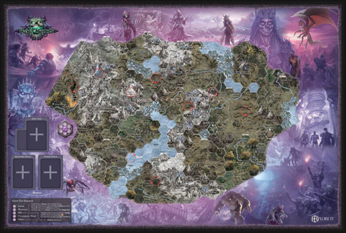 HEXPLORE IT: KILK'S MADNESS CAMPAIGN MAT (Pre-Order)