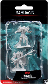 DND UNPAINTED MINIS WV12 SAHUAGIN (Special Order)