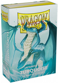 DRAGON SHIELD SLEEVES JAPANESE MATTE TURQUOISE 60CT (Special Order)