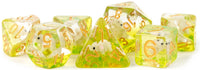RESIN 7 DICE SET ELEPHANT INCLUSION 16MM (Special Order)