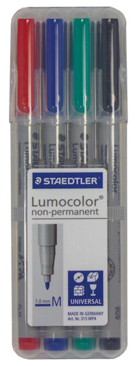 WATER SOLUBLE MARKERS: 4 COLOR PACK (Special Order)