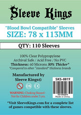 SK 'BLOOD BOWL COMPATIBLE' SLEEVES 78MMX113MM 110C (Special Order)
