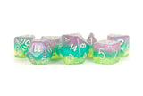 RESIN 7 DICE SET LAYERED STARDUST RADIANCE 16MM (Special Order)