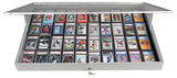 ER LOCKABLE ALUMINUM DISPLAY CASE 36 X 24 X 4" SILVER SECURE SHOWCASE FOR COLLECTIBLES (Special Order)