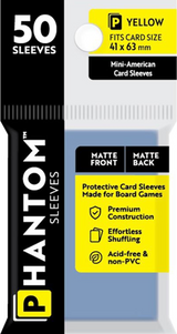 PHANTOM SLEEVES MATTE YELLOW SIZE (41MM X 63MM) 50CT (Special Order)