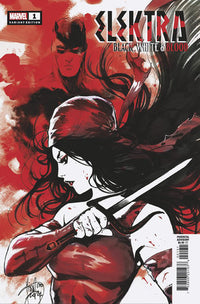 ELEKTRA: BLACK, WHITE & BLOOD #1 ANDOLFO VARIANT (Special Order)