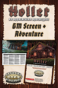 HOLLER: AN APPALACHIAN APOCALYPSE GM SCREEN/ADV (Special Order)