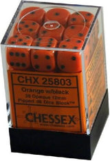 OPAQUE 36D6 ORANGE/BLACK 12MM (Special Order)