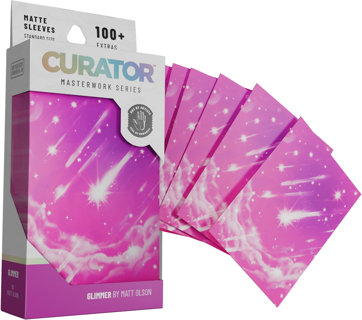 CURATOR SLEEVES MASTERWORKS SERIES MATT OLSON: GLIMMER PINK (Pre-Order)