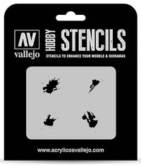 VALLEJO: HOBBY STENCIL PETROL SPILLS (Special Order)