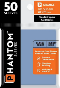 PHANTOM SLEEVES GLOSS ORANGE SIZE (70MM X 70MM) 50CT (Special Order)