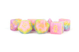 RESIN 7 DICE SET PASTEL FAIRY 16MM (Special Order)