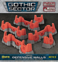 BATTLEFIELD IN A BOX: GOTHIC SECTOR RED LEGION DEFENSIVE WALLS (Special Order)