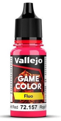 VALLEJO: GAME COLOR FLUORESCENT RED 18ML (Special Order)