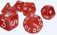MUNCHKIN DICE SET - RED/WHITE (Special Order)