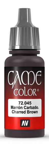 VALLEJO: GAME COLOR CHARRED BROWN 18ML (Special Order)